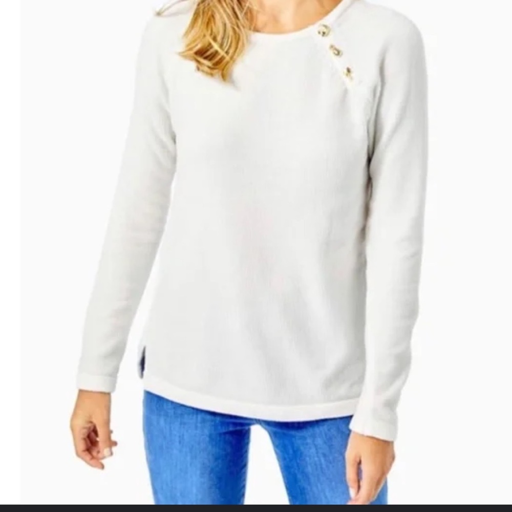 BNWT Lilly Pulitzer Pippin sweater in coconut - Picture 1 of 4
